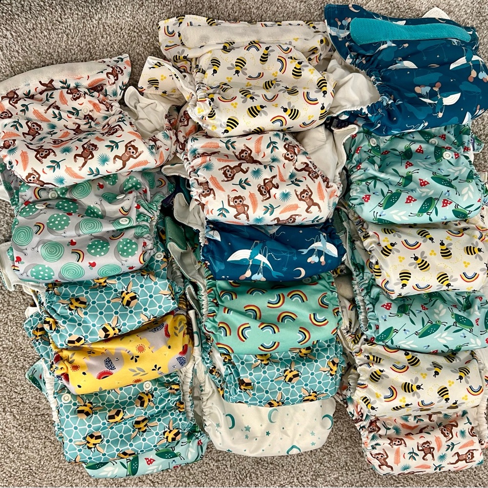 Bambino Mio reusable diapers - slightly used and in great shape! No stains!